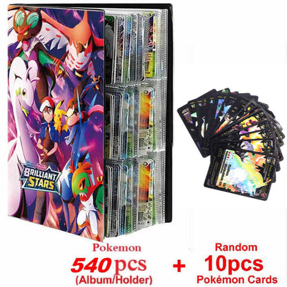 New Pokemon Album Book 540/432 Pieces Anime Characters Game Card Favorites Pokemon Christmas Gift