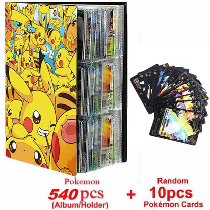 New Pokemon Album Book 540/432 Pieces Anime Characters Game Card Favorites Pokemon Christmas Gift