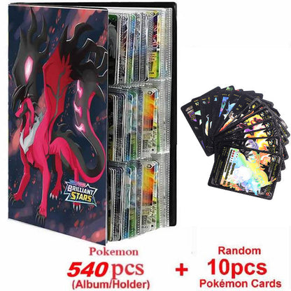 New Pokemon Album Book 540/432 Pieces Anime Characters Game Card Favorites Pokemon Christmas Gift