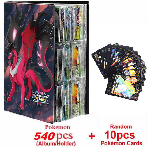 New Pokemon Album Book 540/432 Pieces Anime Characters Game Card Favorites Pokemon Christmas Gift