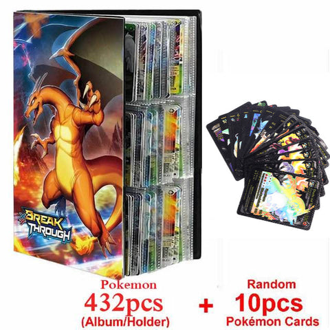New Pokemon Album Book 540/432 Pieces Anime Characters Game Card Favorites Pokemon Christmas Gift