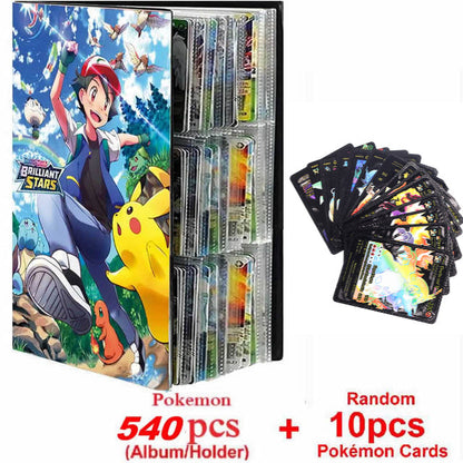 New Pokemon Album Book 540/432 Pieces Anime Characters Game Card Favorites Pokemon Christmas Gift