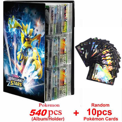 New Pokemon Album Book 540/432 Pieces Anime Characters Game Card Favorites Pokemon Christmas Gift
