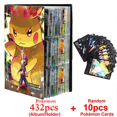 New Pokemon Album Book 540/432 Pieces Anime Characters Game Card Favorites Pokemon Christmas Gift