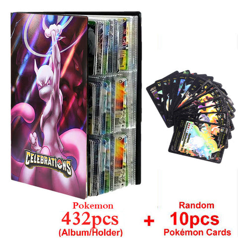 New Pokemon Album Book 540/432 Pieces Anime Characters Game Card Favorites Pokemon Christmas Gift