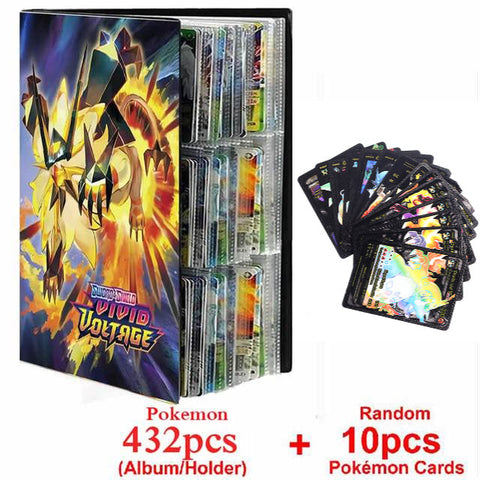 New Pokemon Album Book 540/432 Pieces Anime Characters Game Card Favorites Pokemon Christmas Gift