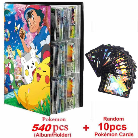 New Pokemon Album Book 540/432 Pieces Anime Characters Game Card Favorites Pokemon Christmas Gift