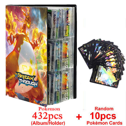 New Pokemon Album Book 540/432 Pieces Anime Characters Game Card Favorites Pokemon Christmas Gift