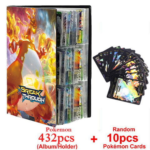 New Pokemon Album Book 540/432 Pieces Anime Characters Game Card Favorites Pokemon Christmas Gift