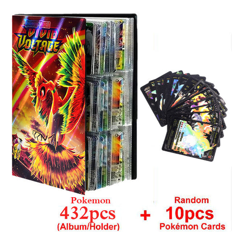 New Pokemon Album Book 540/432 Pieces Anime Characters Game Card Favorites Pokemon Christmas Gift