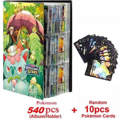 New Pokemon Album Book 540/432 Pieces Anime Characters Game Card Favorites Pokemon Christmas Gift