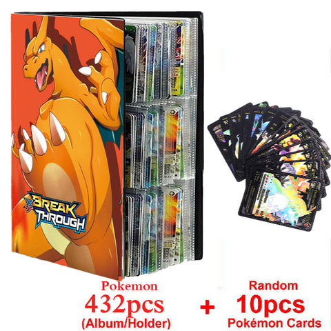 New Pokemon Album Book 540/432 Pieces Anime Characters Game Card Favorites Pokemon Christmas Gift