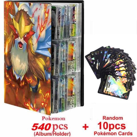 New Pokemon Album Book 540/432 Pieces Anime Characters Game Card Favorites Pokemon Christmas Gift