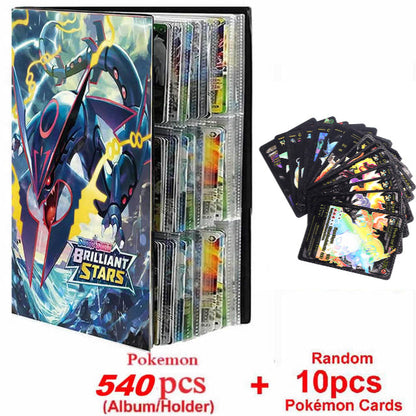 New Pokemon Album Book 540/432 Pieces Anime Characters Game Card Favorites Pokemon Christmas Gift