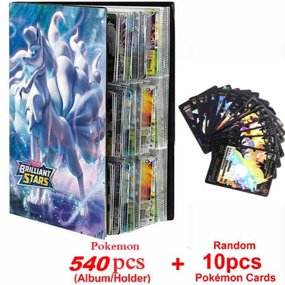 New Pokemon Album Book 540/432 Pieces Anime Characters Game Card Favorites Pokemon Christmas Gift