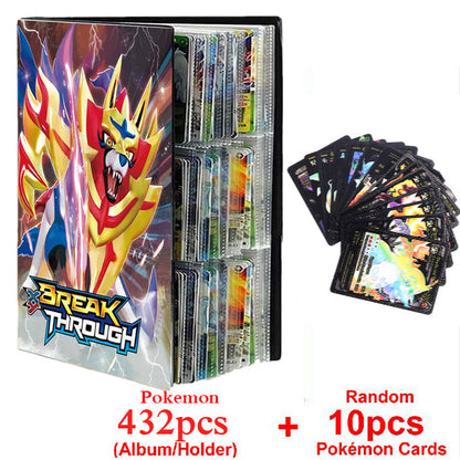 New Pokemon Album Book 540/432 Pieces Anime Characters Game Card Favorites Pokemon Christmas Gift