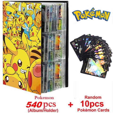 New Pokemon Album Book 540/432 Pieces Anime Characters Game Card Favorites Pokemon Christmas Gift