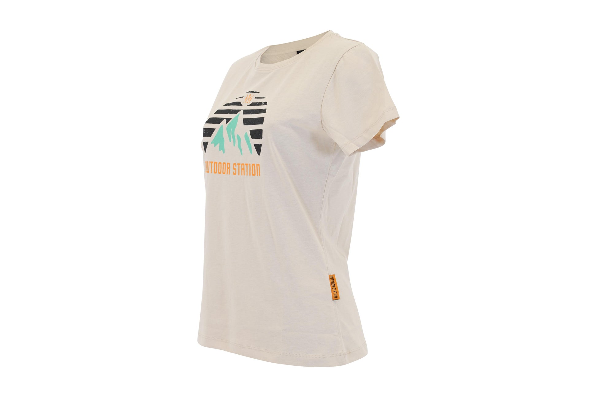 ODS T-Shirt Mountain Print Cotton Beige Woman M