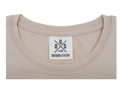 ODS T-Shirt Mountain Print Cotton Beige Woman M