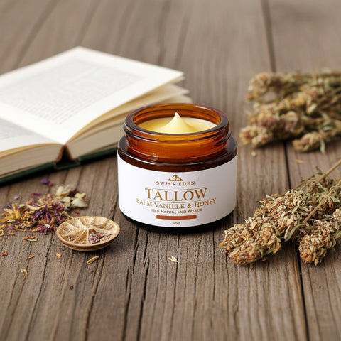 Schweizer Talg Balsam Vanille und Honig – aus Demeter Bio Talg von Swiss Eden