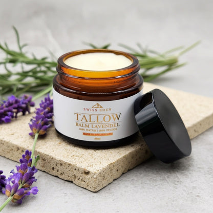Schweizer Tallow Balm Lavendel – Demeter Bio-Rindertalg Naturbalsam van Swiss Eden