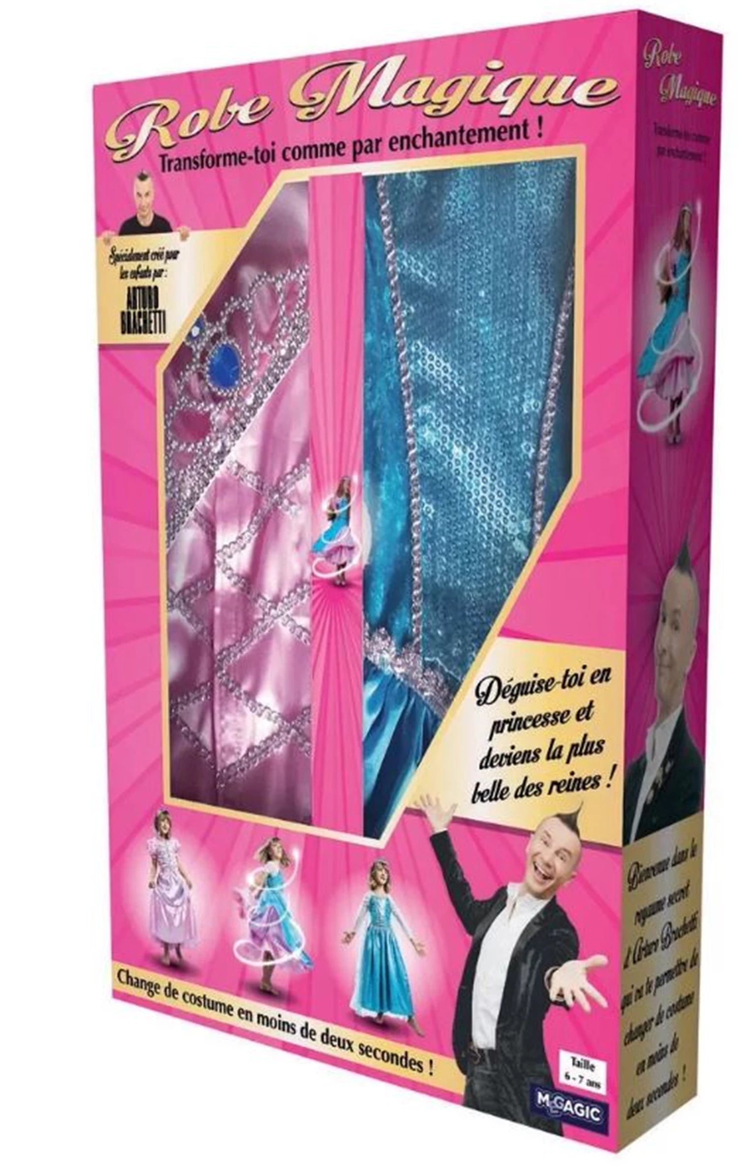 COSTUME MAGIQUE TRANSFORMISTE 8/9ANS ARTURO BRACHETTI