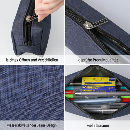 ONLINE Schlamperetui 04003/6 Blue Shadow