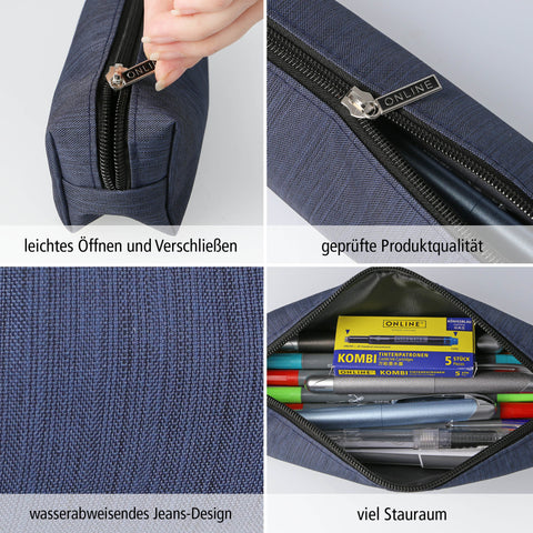 ONLINE Schlamperetui 04003/6 Blue Shadow