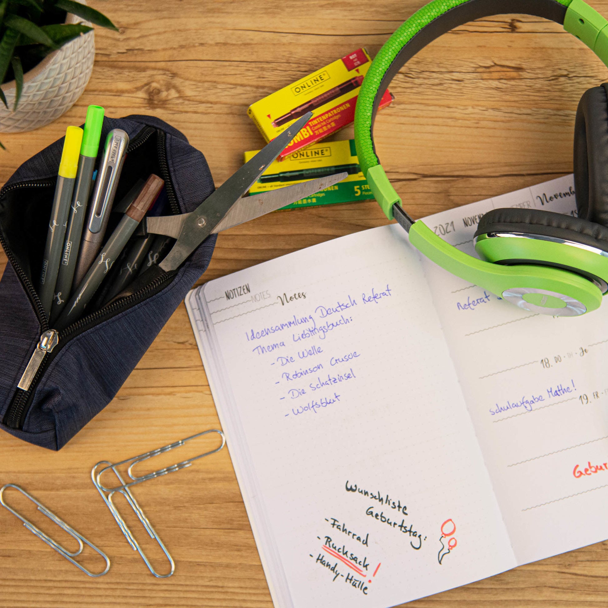 ONLINE Schlamperetui 04003/6 Blue Shadow