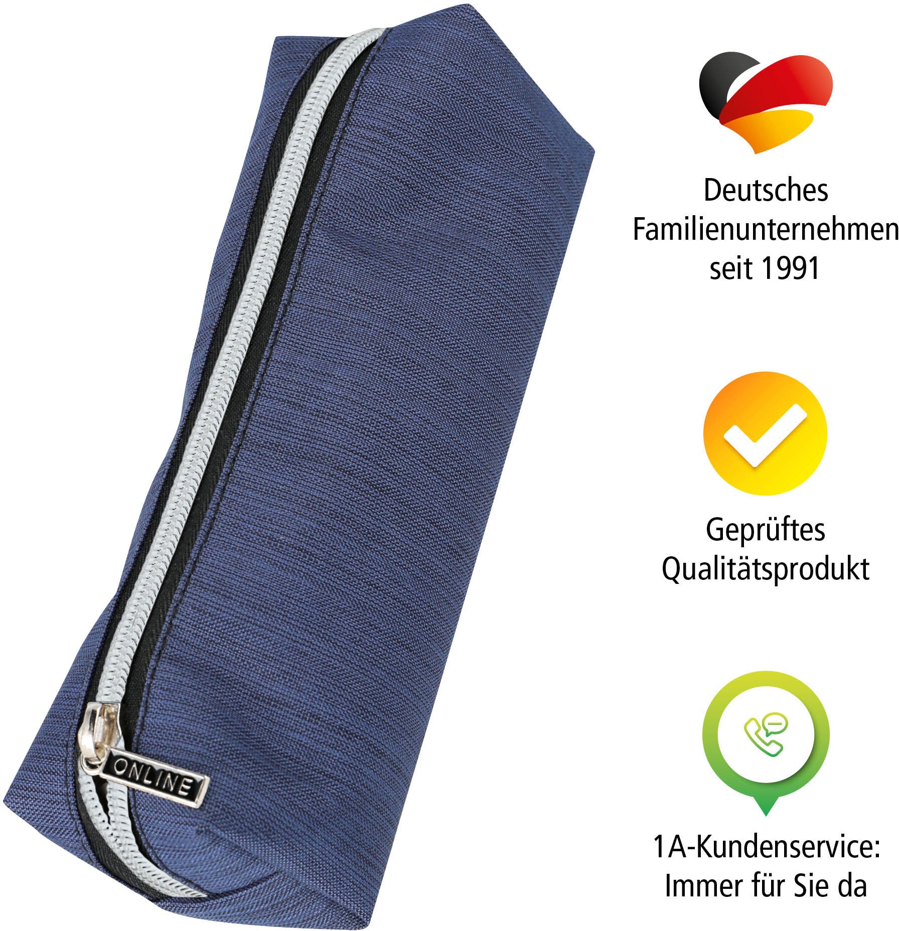 ONLINE Schlamperetui 04003/6 Blue Shadow