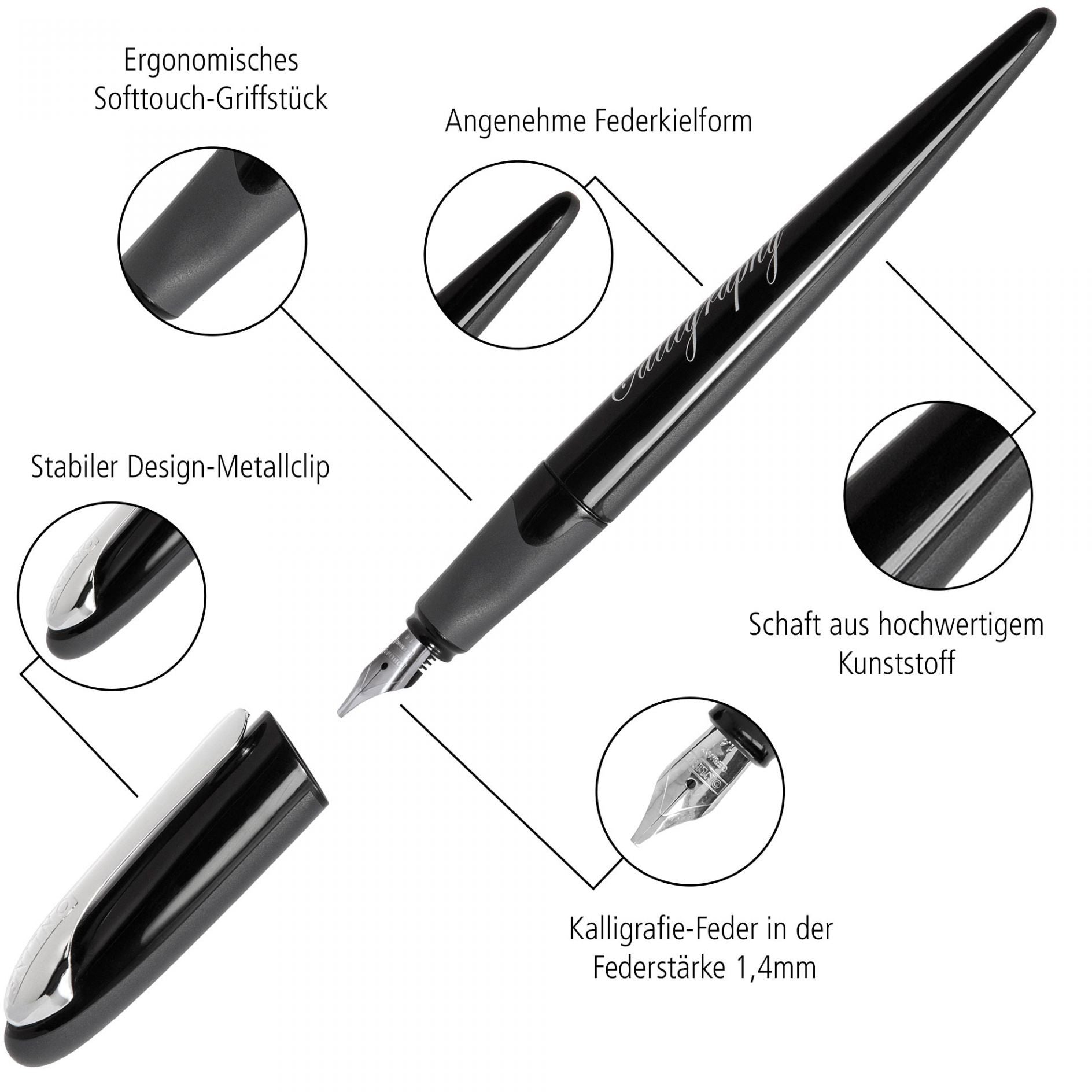 ONLINE Füllhalter Set Air 10010 Black