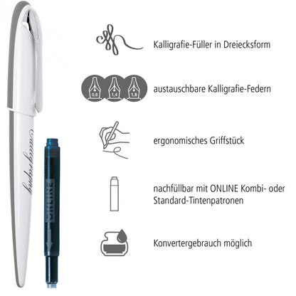 ONLINE Füllhalter Set Air 10011 white