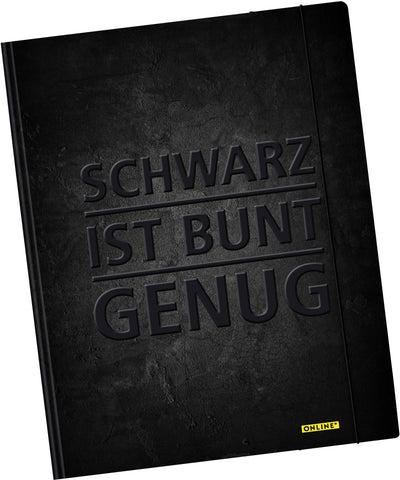 ONLINE Gummizugmappe A4 10124/6 Schwarz