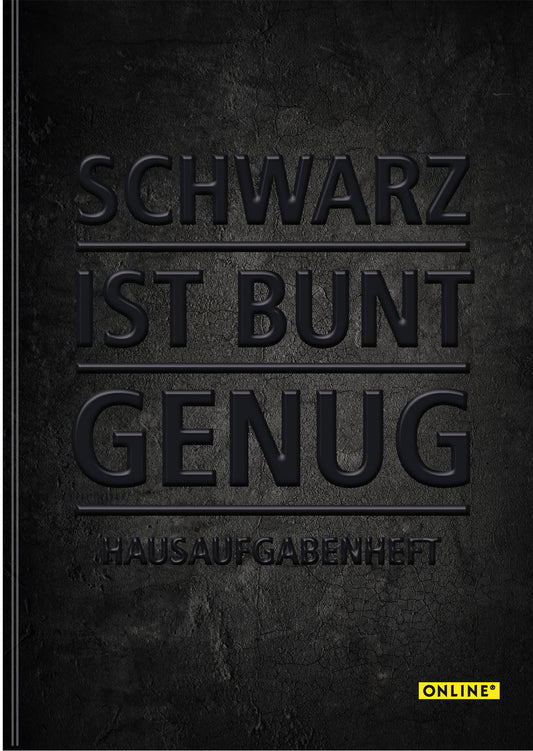 ONLINE Hausaufgabenheft A5 10127/12 Schwarz