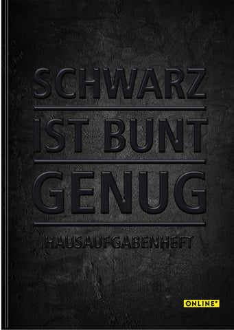 ONLINE Hausaufgabenheft A5 10127/12 Schwarz