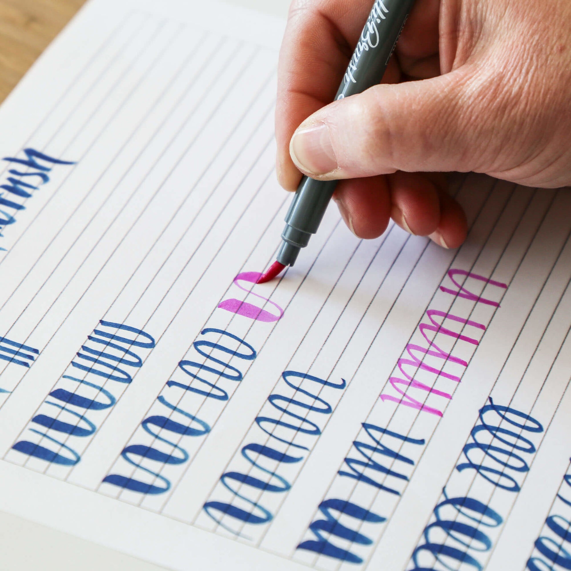 ONLINE Callibrush Pen Double Tip 2mm 19079 Pastel ass. 5 Stück