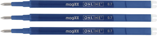 ONLINE Gelmine magiXX 0.7mm 40160/3 blau, Tag-Bag 3 Stück