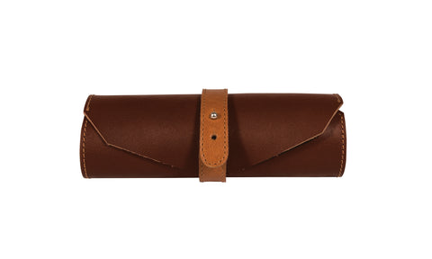 ONLINE Lederetui brown 41077 19x6cm