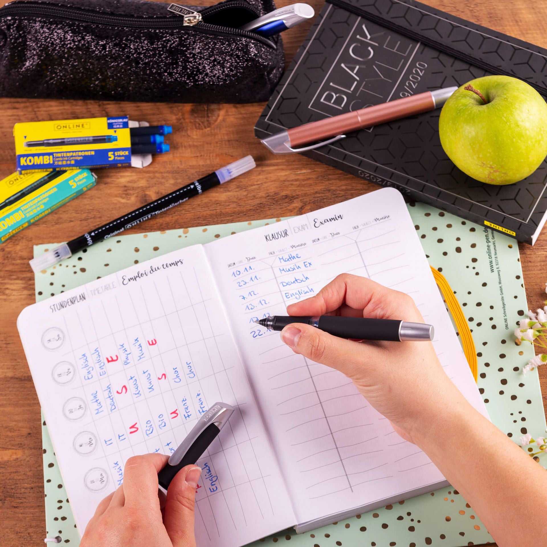 ONLINE Patrone Tintenroller 0.7mm 61152/3D Soft Black