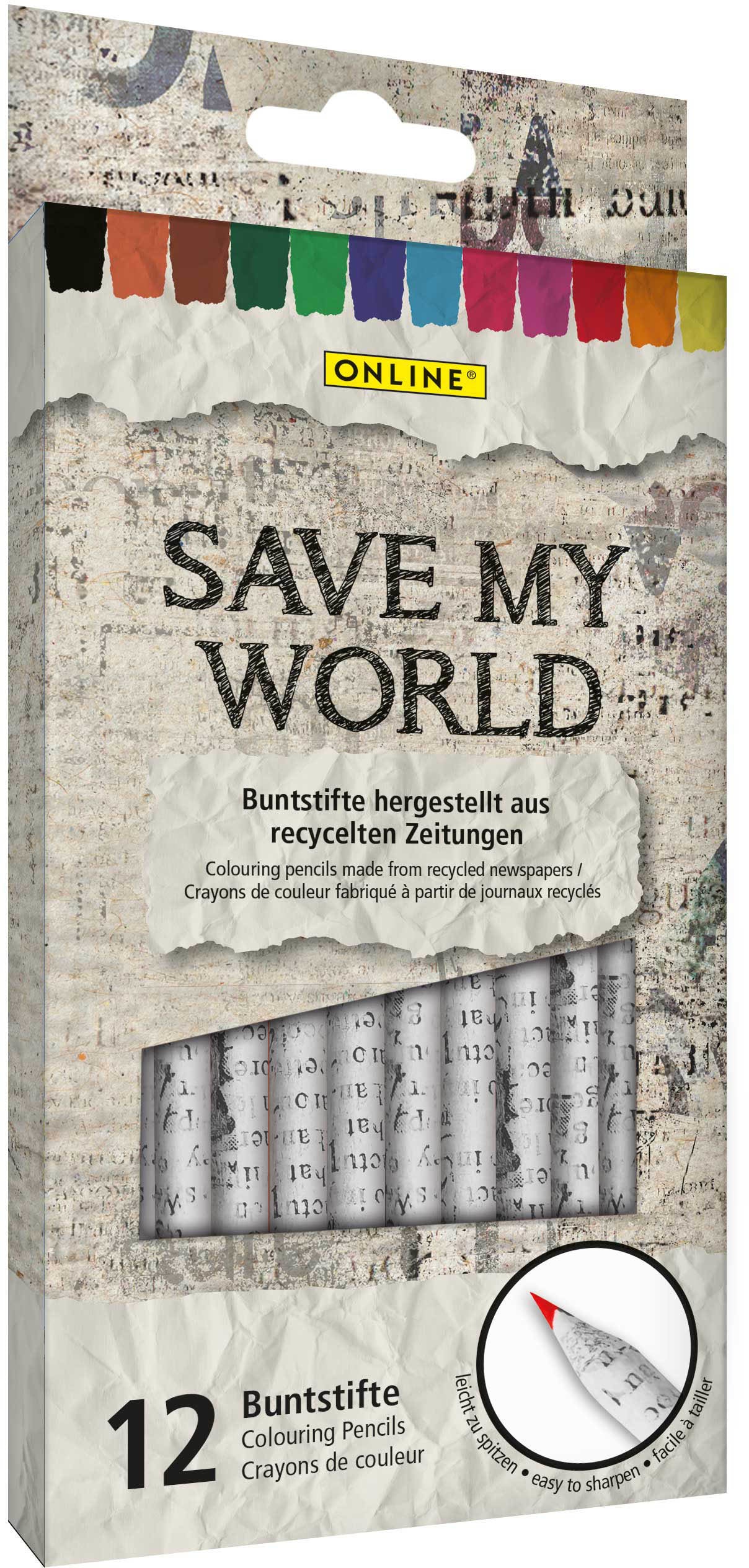 ONLINE Buntstifte Save My World 7920 12 Stück