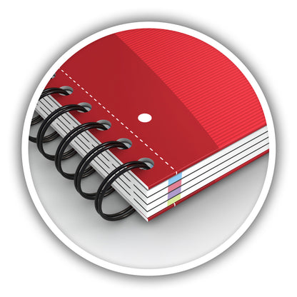 OXFORD Adressbuch Office A5 100101258 4 Farben, liniert 90g 80 Blatt