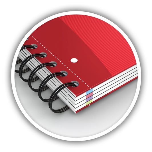 OXFORD Adressbuch Office A5 100101258 4 Farben, liniert 90g 80 Blatt