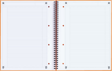 OXFORD Spiralbuch A4+ 100104036 liniert 6mm, 80g 80 Blatt