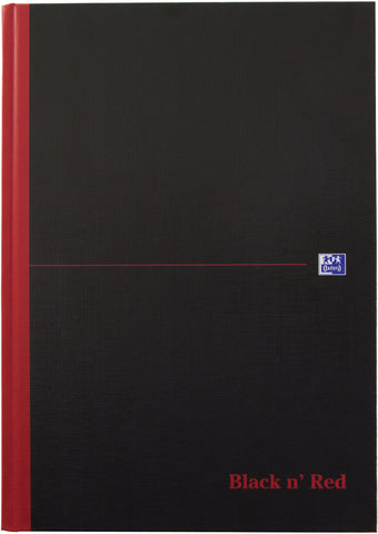 OXFORD Buch Black 'n Red A4 400047606 liniert, 90g 96 Blatt