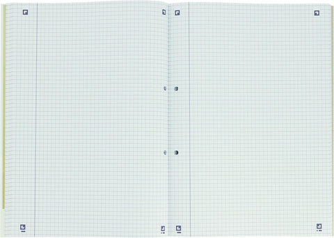 OXFORD Notizblock A4 400075509 kariert 5mm, ass. 100 Blatt