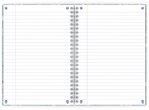 OXFORD Spiralbuch ForMe Floral A5 400094953 liniert 7mm, 90g 60 Blatt