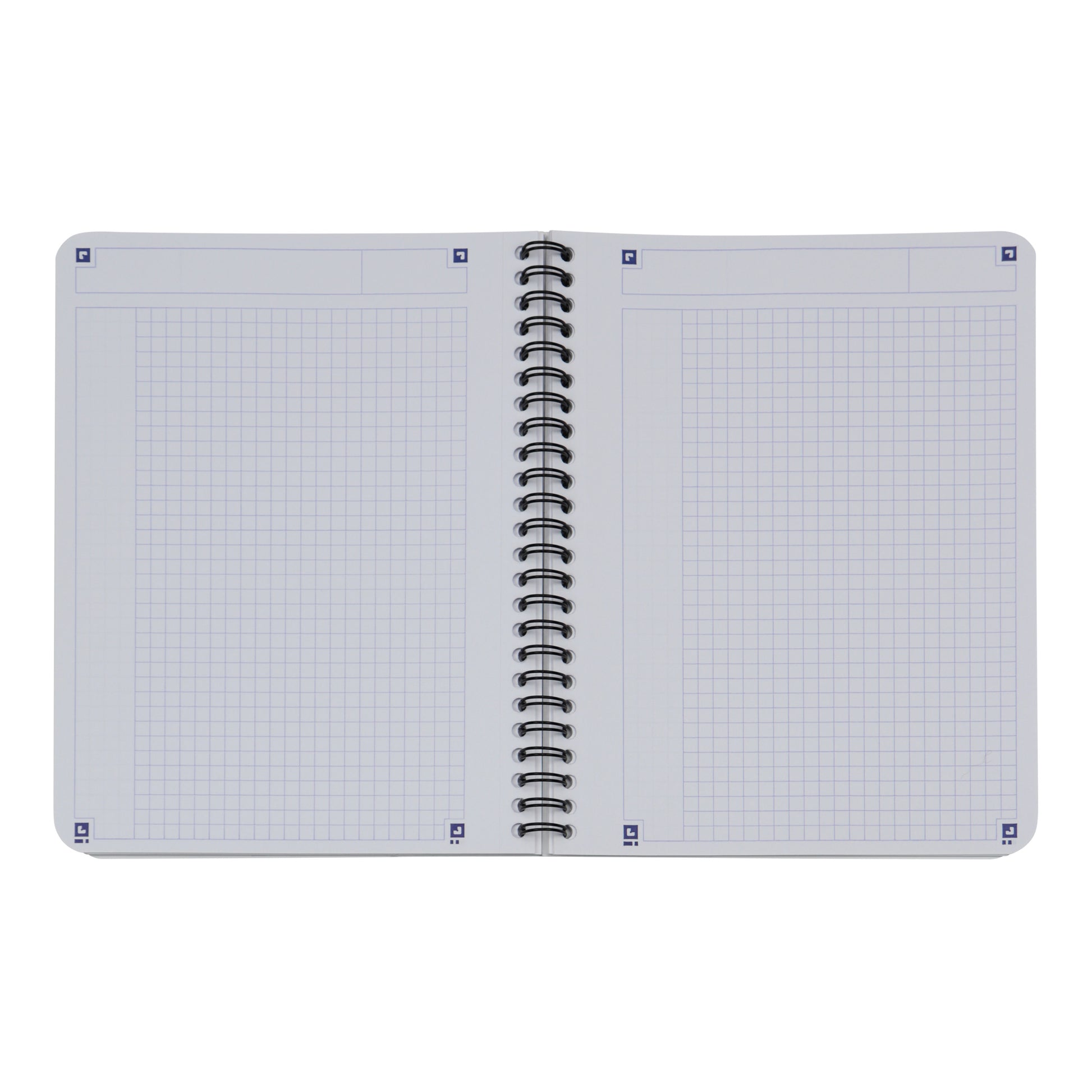 OXFORD Touch Spiralheft 400104100 A5, kariert 70 Blatt, blau