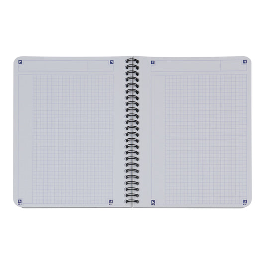 OXFORD Touch Spiralheft 400104100 A5, kariert 70 Blatt, blau