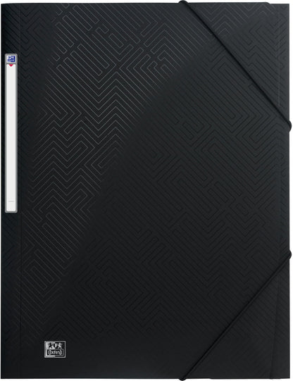 OXFORD Gummibandmappe Urban 24x32cm 400104347 schwarz, 150 Blatt