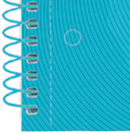 OXFORD Spiralbuch A4+ 400107010 kariert 5mm past.blau 80 Blatt